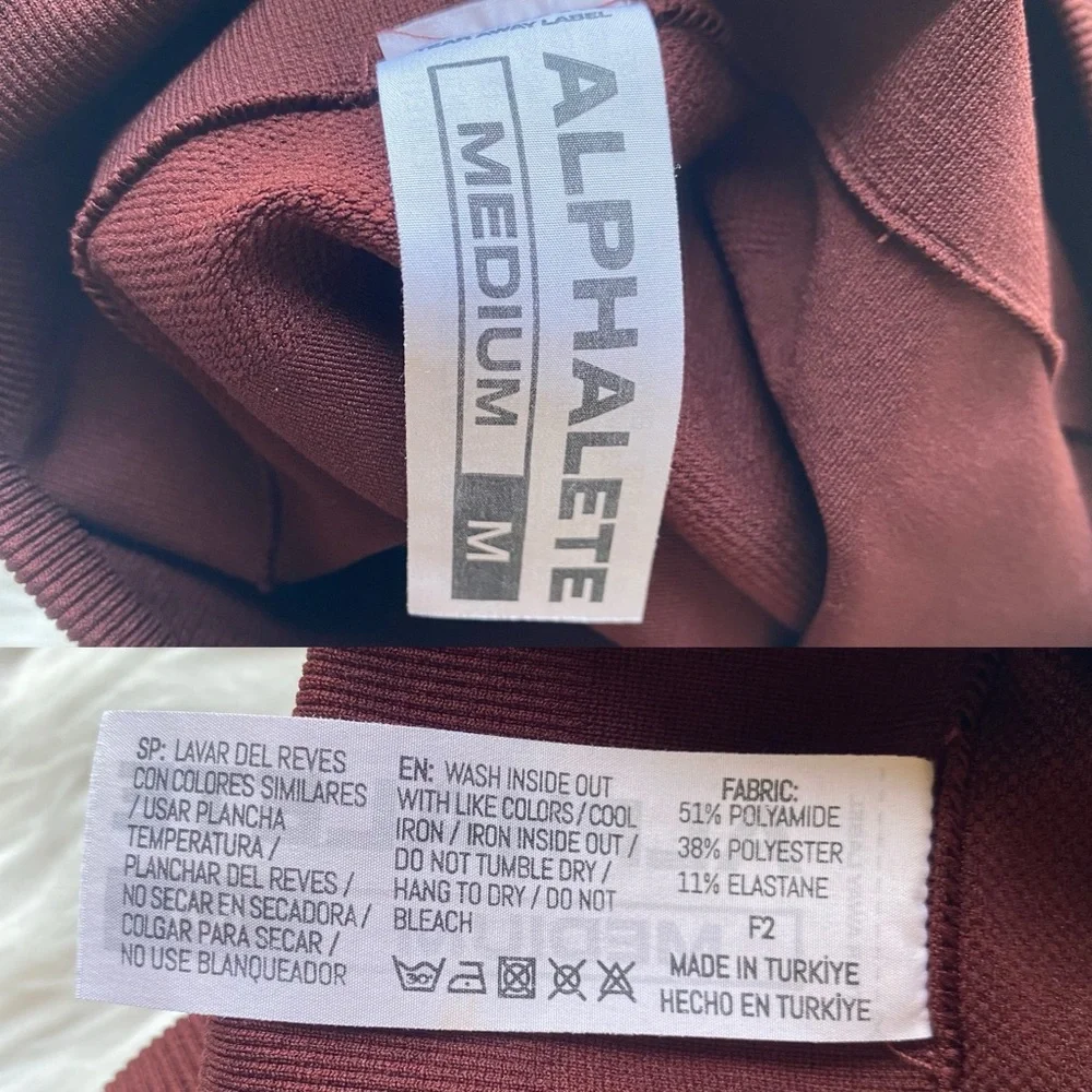 Alphalete Amplify Short 4.5” Women’s Size Medium Sangria - Picture 9 of 12